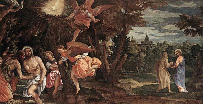Paolo  Veronese Baptism and Temptation of Christ China oil painting art